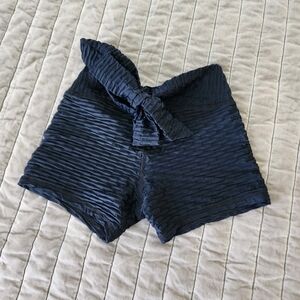 Abs2b Shorts with bow on the back,  not a scrunch bootie- blue. SPECIAL ORDER